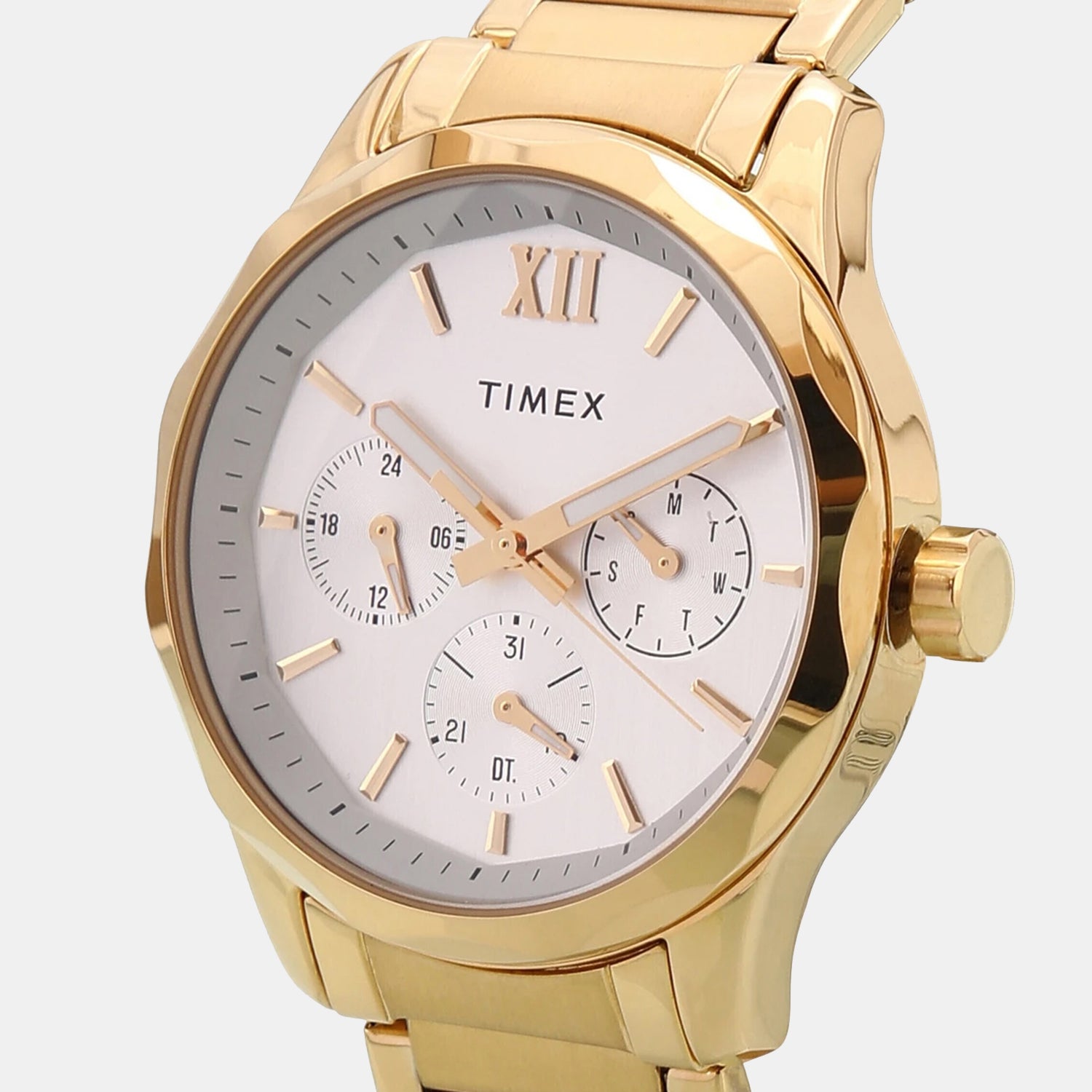 Signio Men Quartz Silver Dial Multi-Function Stainless Steel Watch TW0TG7604