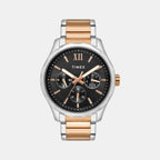 Fashion Men Quartz Black Dial Chronograph Stainless Steel Watch TW0TG7617