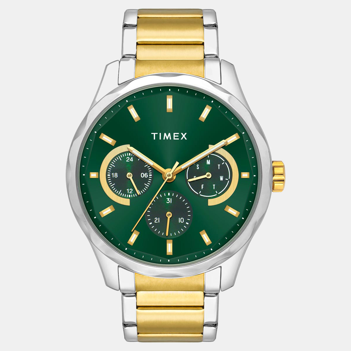 Men's Green Round Chronograph Stainless Steel Watch TW0TG7623-EX