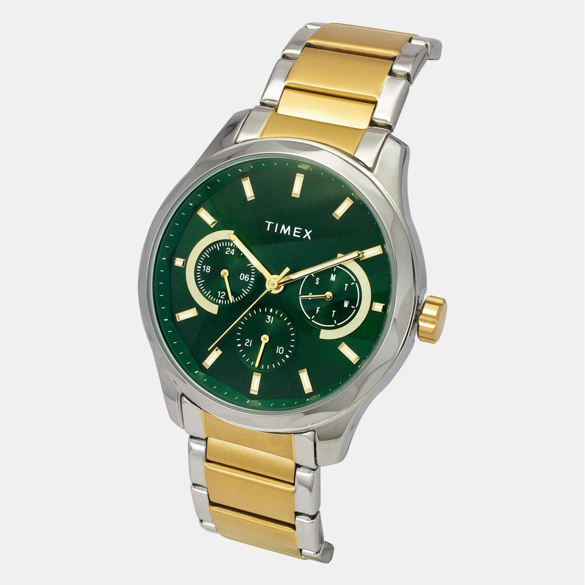 Men's Green Round Chronograph Stainless Steel Watch TW0TG7623-EX