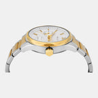 Fashion Men Quartz White Dial Multi-Function Stainless Steel Watch TW0TG7624