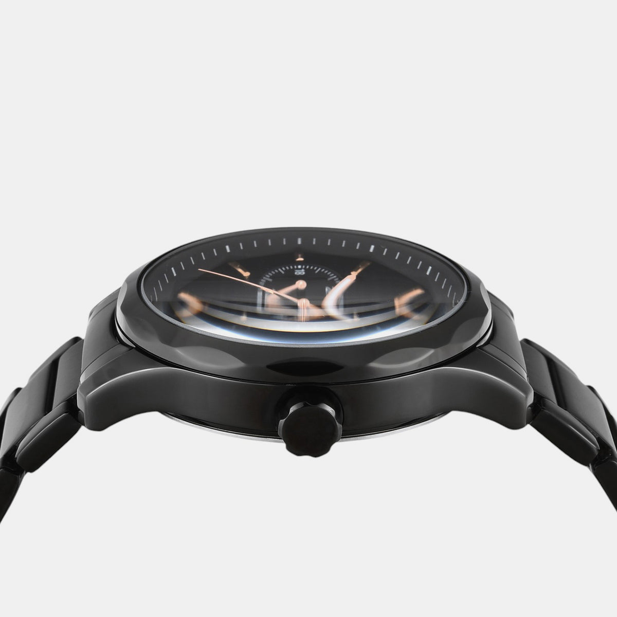 Signio Men Quartz Black Dial Multi-Function Stainless Steel Watch TW0TG7625