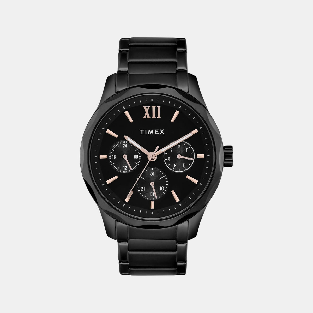 Signio Men Quartz Black Dial Multi-Function Stainless Steel Watch TW0TG7625