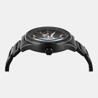 Fashion Men Quartz Black Dial Multi-Function Stainless Steel Watch TW0TG7625