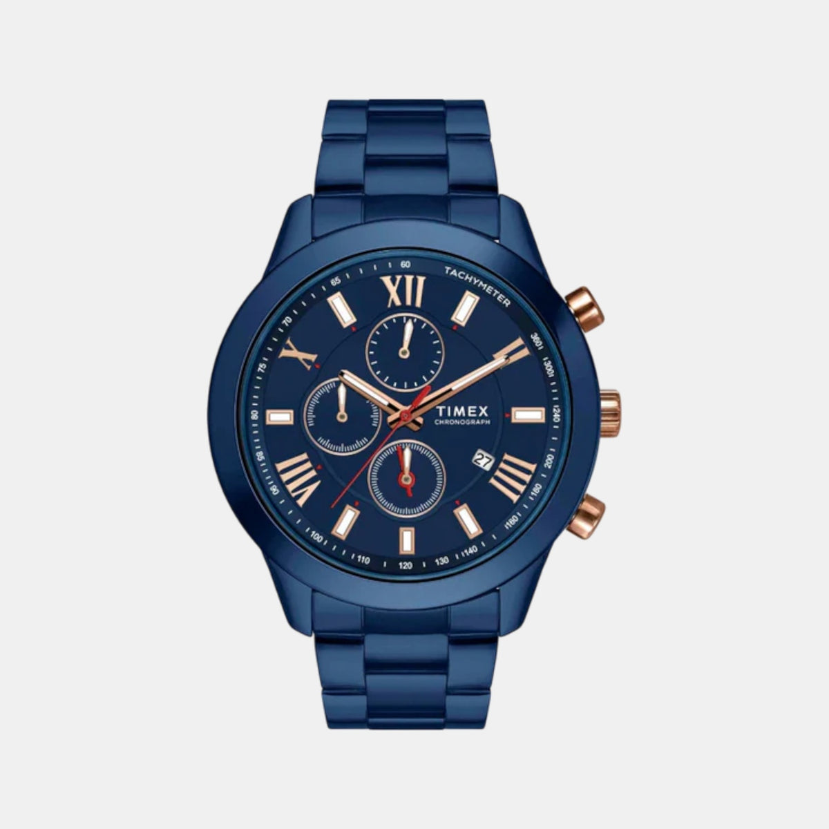 Signio Men Quartz Blue Dial Multi-Function Stainless Steel Watch TW0TG7626
