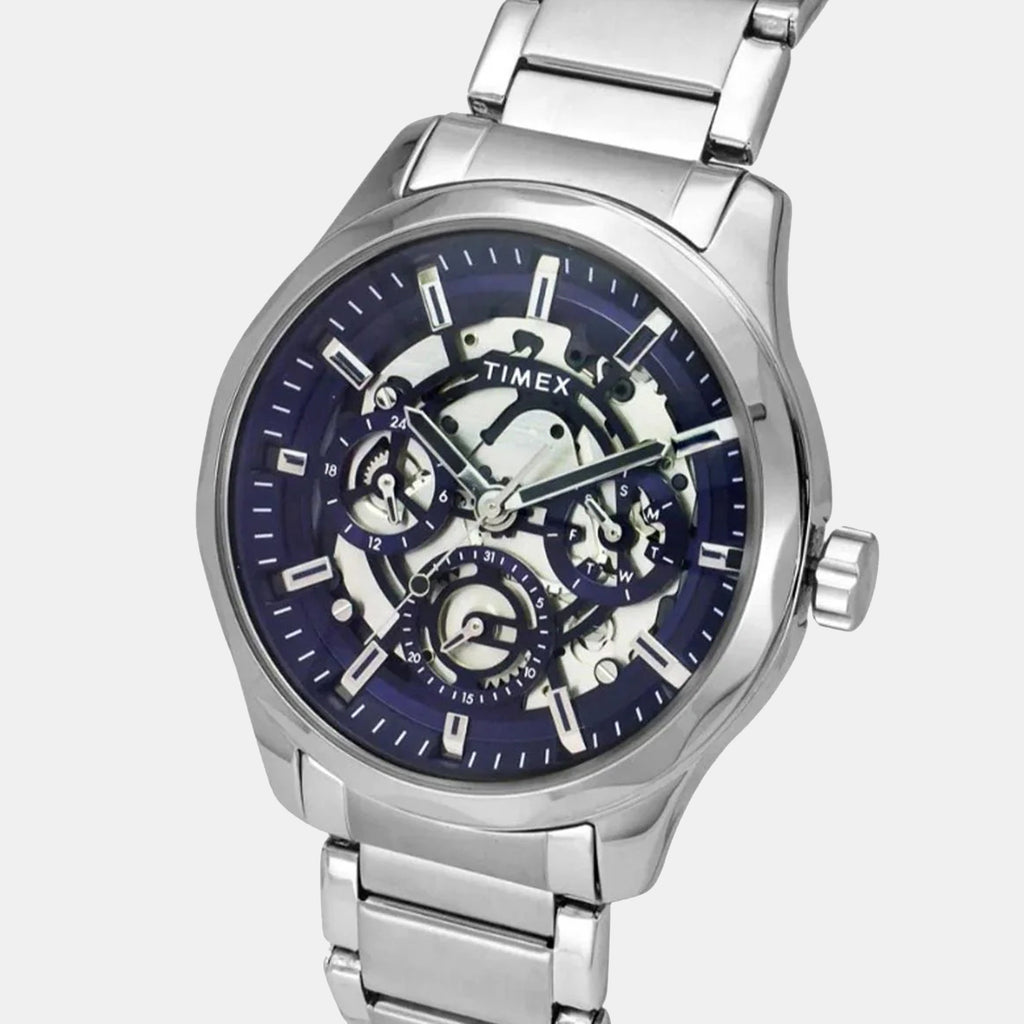 Signio Men Quartz Blue Dial Multi-Function Stainless Steel Watch TW0TG7627