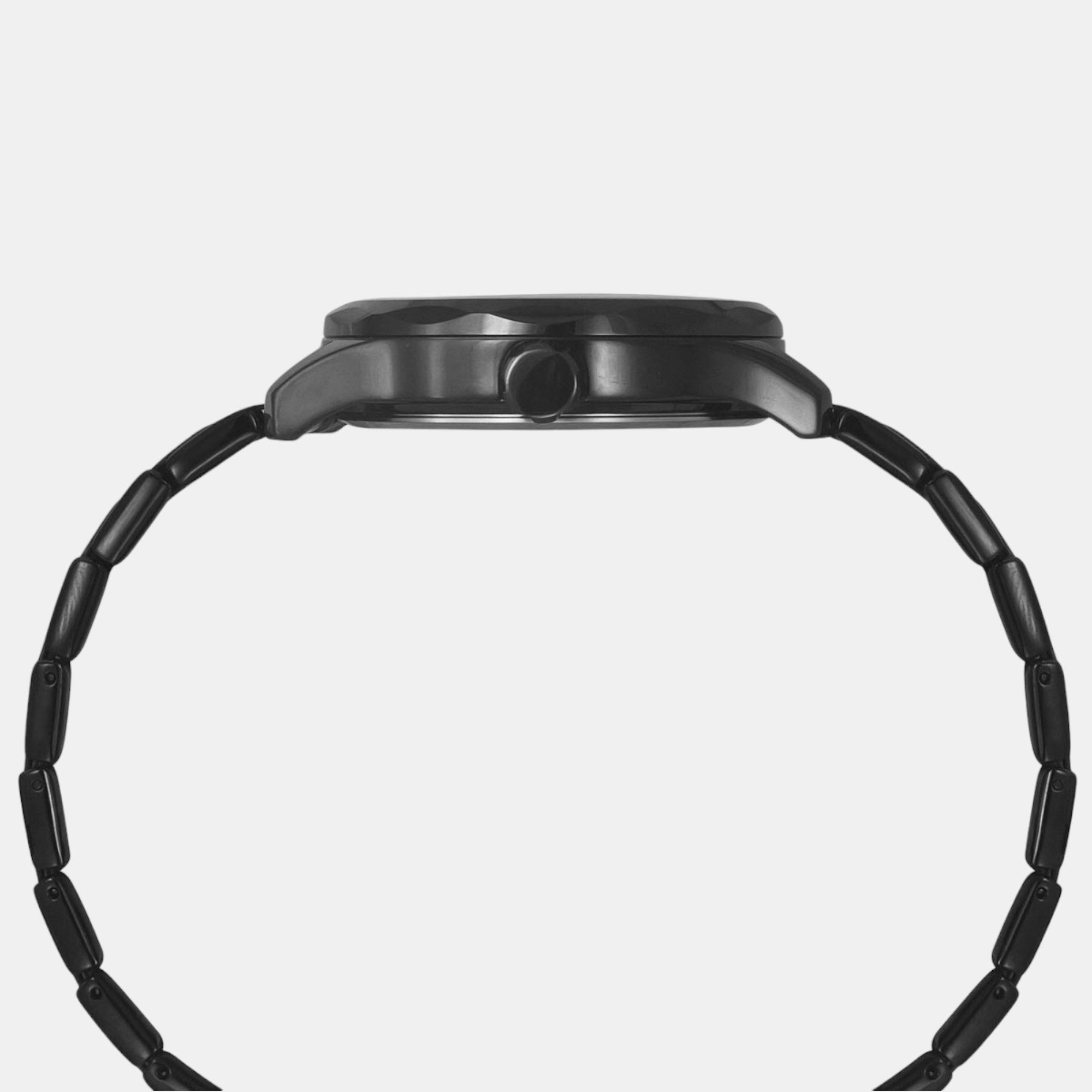 E Class Men Quartz Black Dial Multi-Function Stainless Steel Watch TW0TG7630