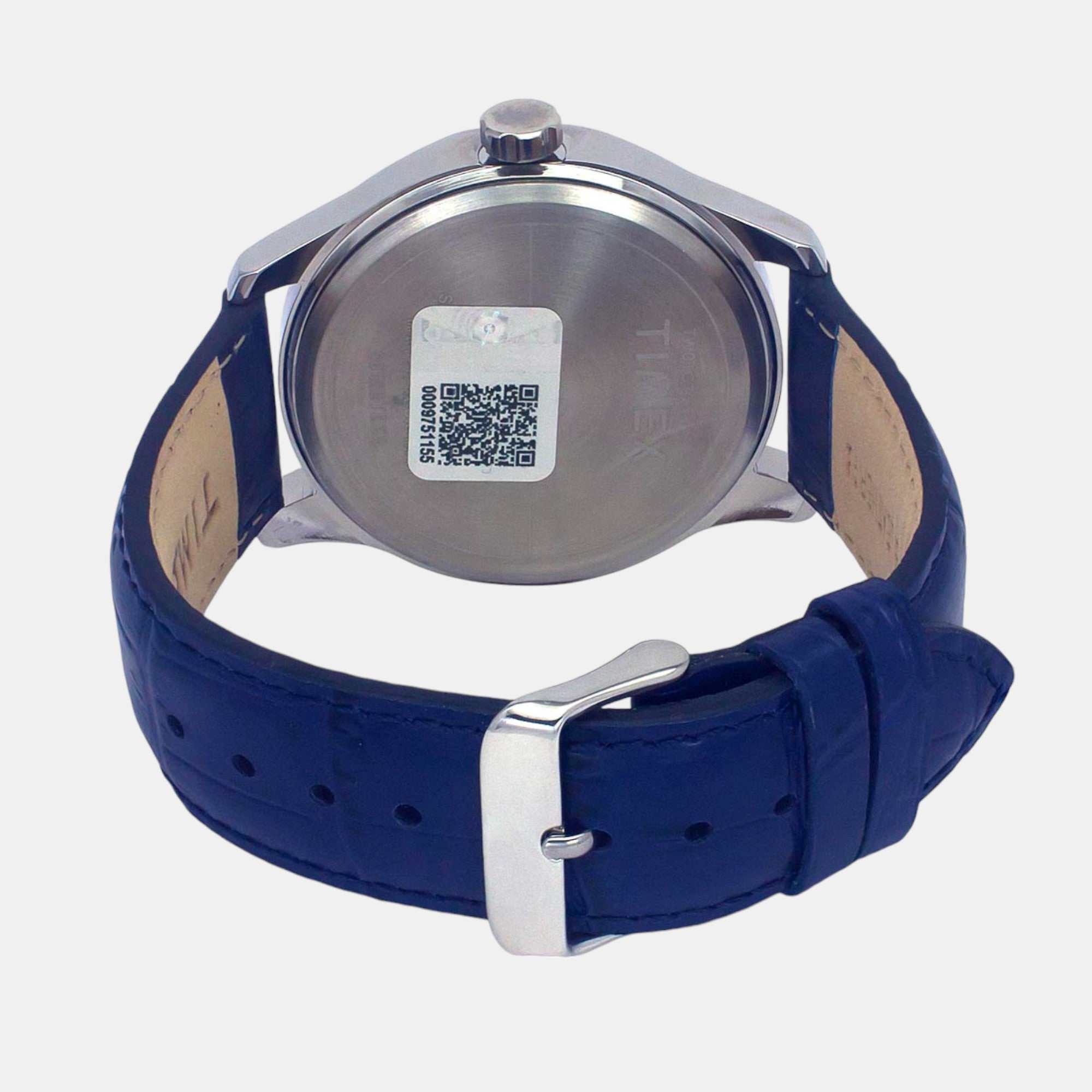 Fashion Men Quartz Blue Dial Multi-Function Leather Watch TW0TG7632