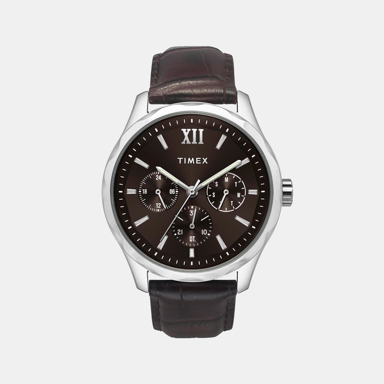 Timex Round Brown Multi-Function watch
