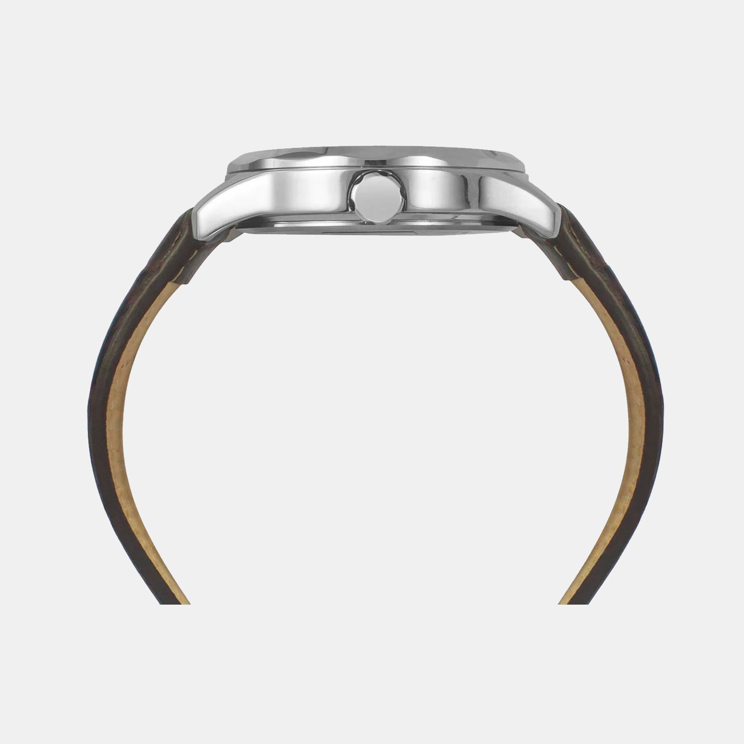 Timex Men Round Brown watch