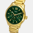 Signio Men Quartz Green Dial Multi-Function Stainless Steel Watch TW0TG7635