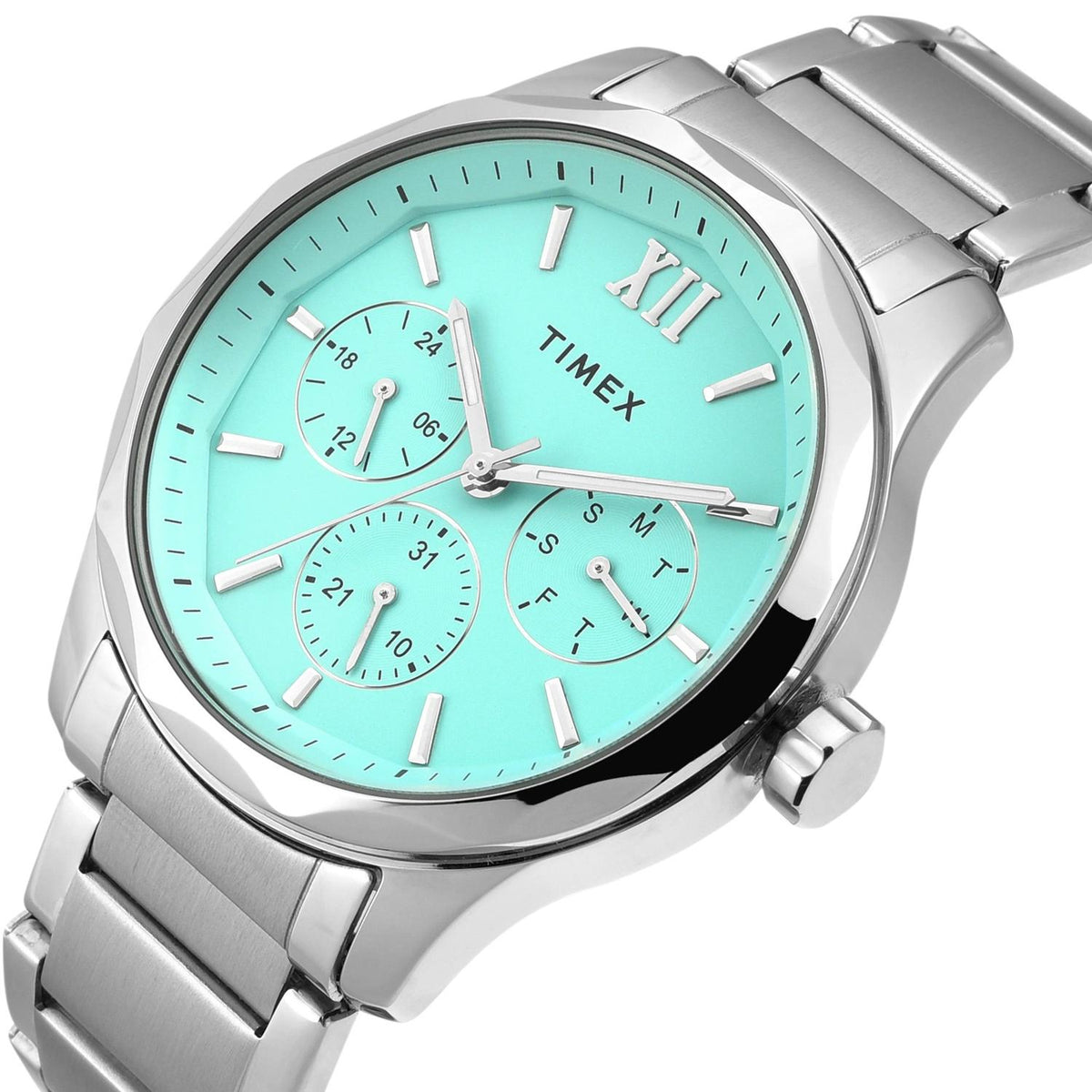 Signio Men Quartz Blue Dial Multi-Function Stainless Steel Watch TW0TG7639