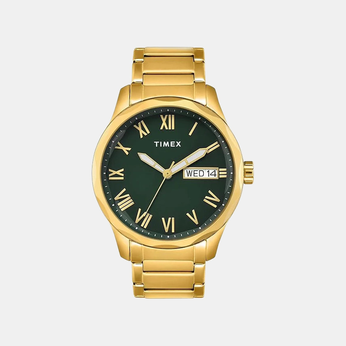 Signio Men Quartz Green Dial Analog Stainless Steel Watch TW0TG7640