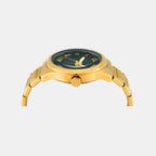 Fashion Men Quartz Green Dial Analog Stainless Steel Watch TW0TG7640