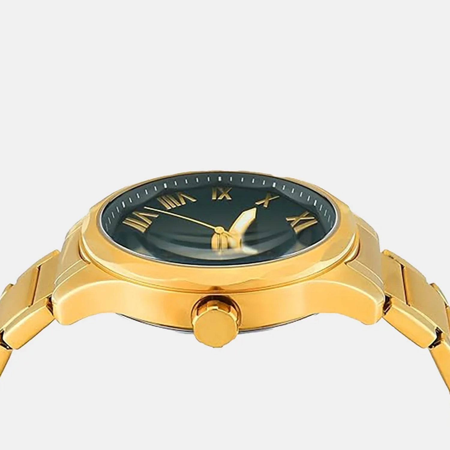 Signio Men Quartz Green Dial Analog Stainless Steel Watch TW0TG7640