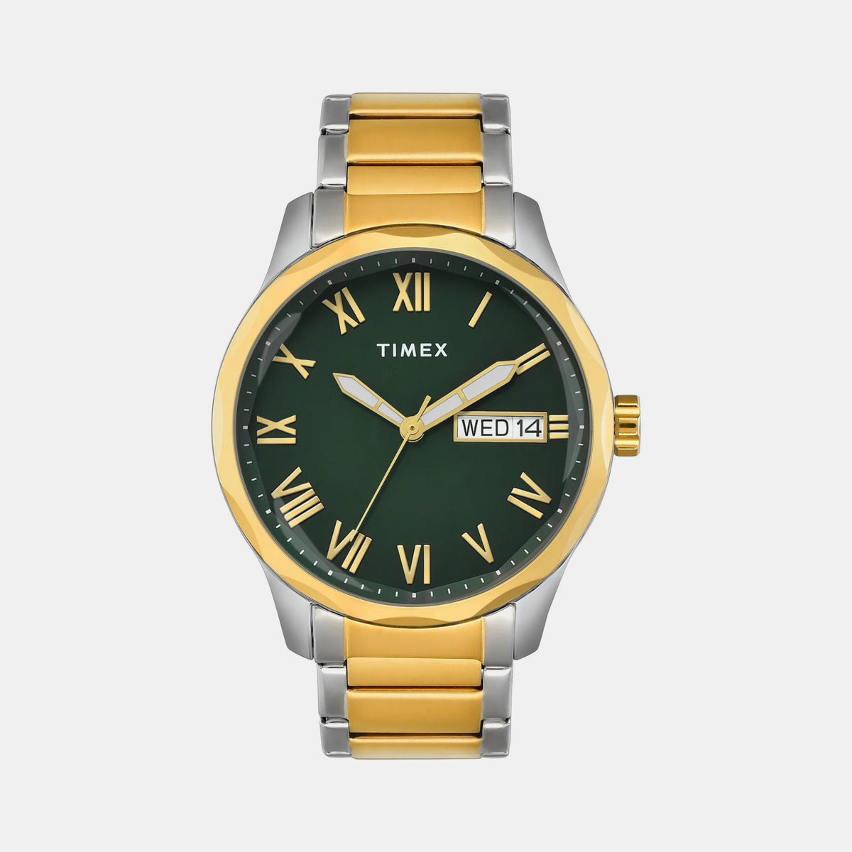 Signio Men Quartz Green Dial Analog Stainless Steel Watch TW0TG7641
