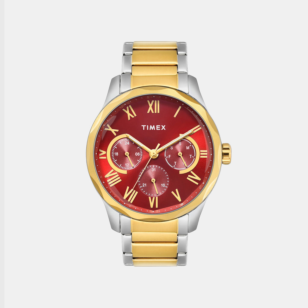 Trendline Men Quartz Red Dial Multi-Function Watch TW0TG7646