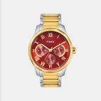 Trendline Men Quartz Red Dial Multi-Function Watch TW0TG7646