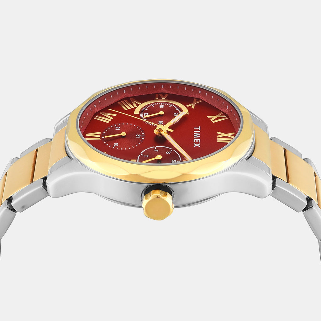 Trendline Men Quartz Red Dial Multi-Function Watch TW0TG7646