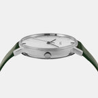 Trendline Men Quartz Silver Dial Analog Leather Watch TW0TG8013