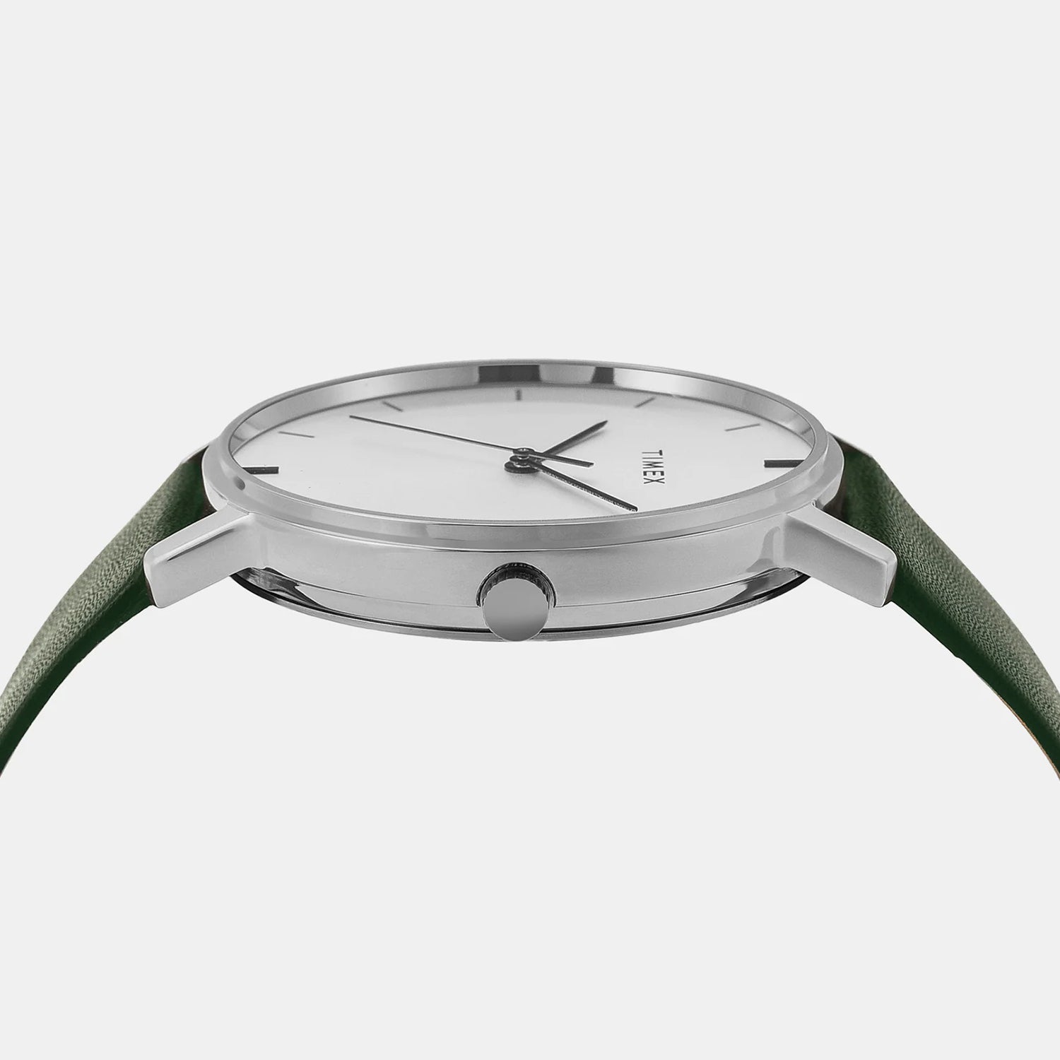 Trendline Men Quartz Silver Dial Analog Leather Watch TW0TG8013