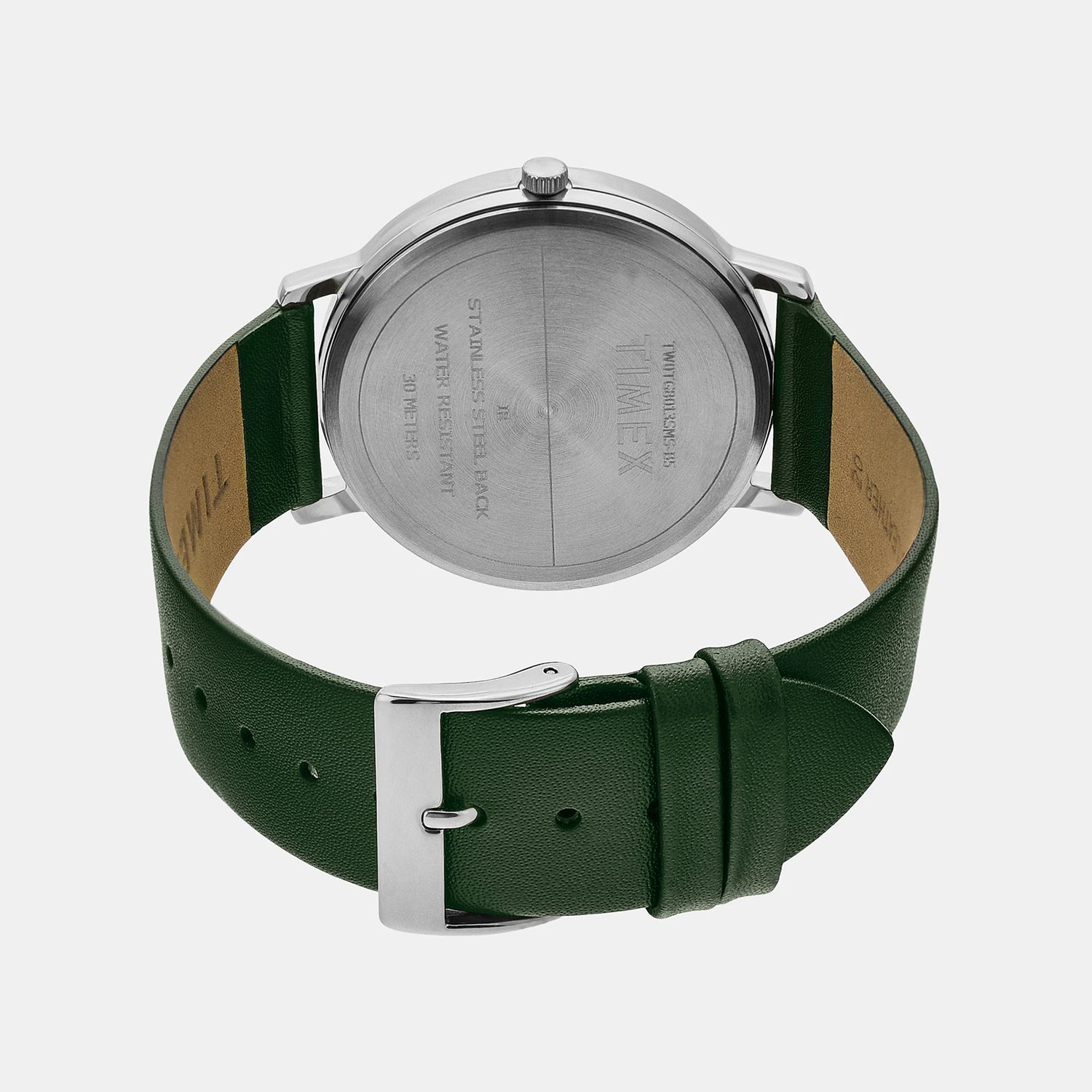 Trendline Men Quartz Silver Dial Analog Leather Watch TW0TG8013