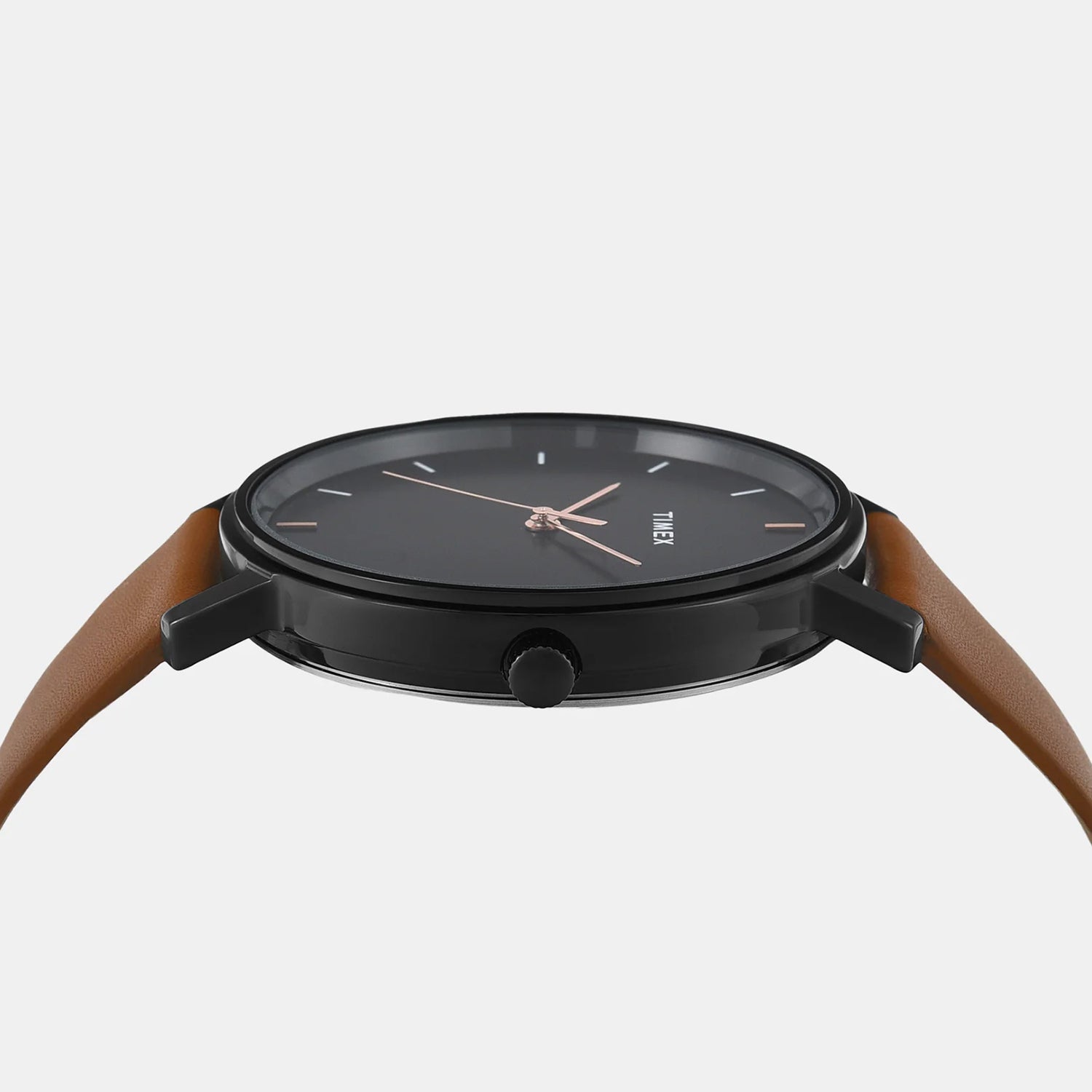 Trendline Men Quartz Black Dial Analog Leather Watch TW0TG8016