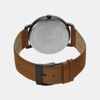 Trendline Men Quartz Black Dial Analog Leather Watch TW0TG8016
