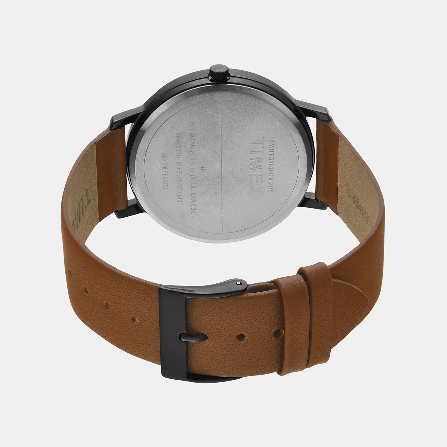 Trendline Men Quartz Black Dial Analog Leather Watch TW0TG8016