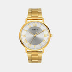 Fashion Men Quartz Silver Dial Analog Stainless Steel Watch TW0TG8023