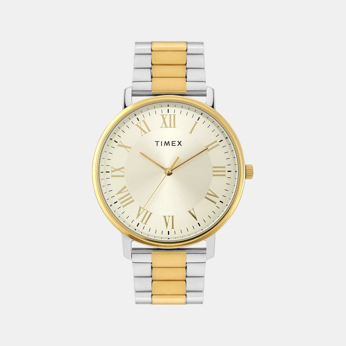 Trendline Men Quartz Champagne Dial Analog Stainless Steel Watch TW0TG8025