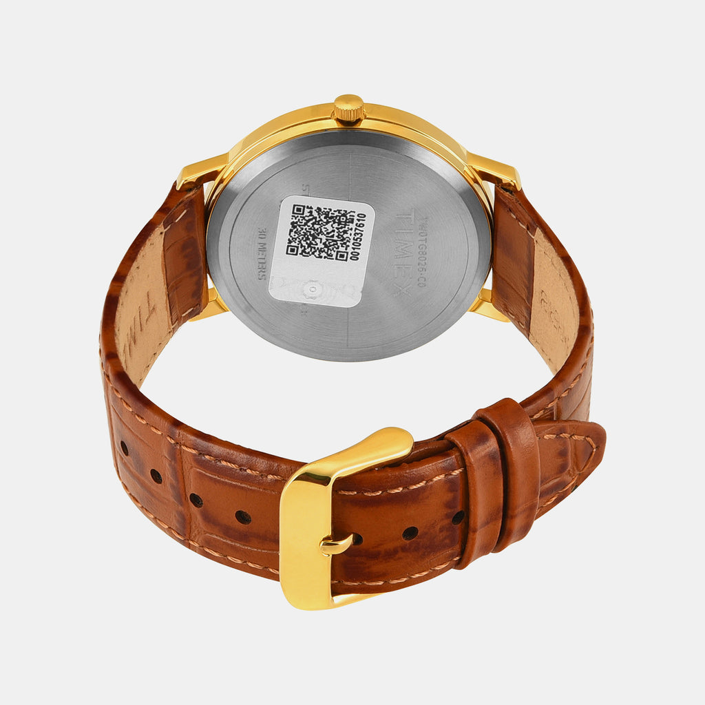 Trendline Men Quartz Dial Analog Leather Watch TW0TG8026