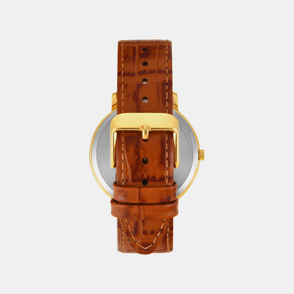 Trendline Men Quartz Dial Analog Leather Watch TW0TG8026