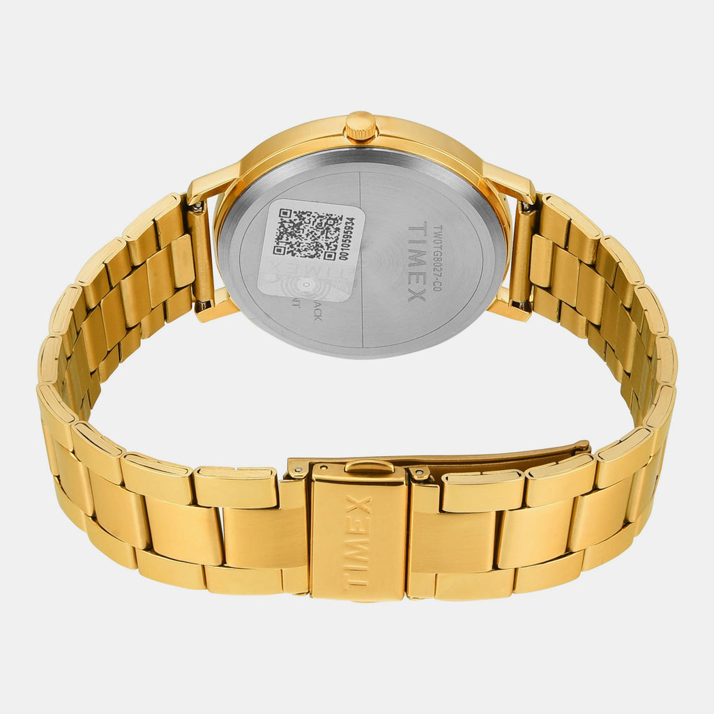 Fashion Men Quartz Green Dial Analog Stainless Steel Watch TW0TG8027