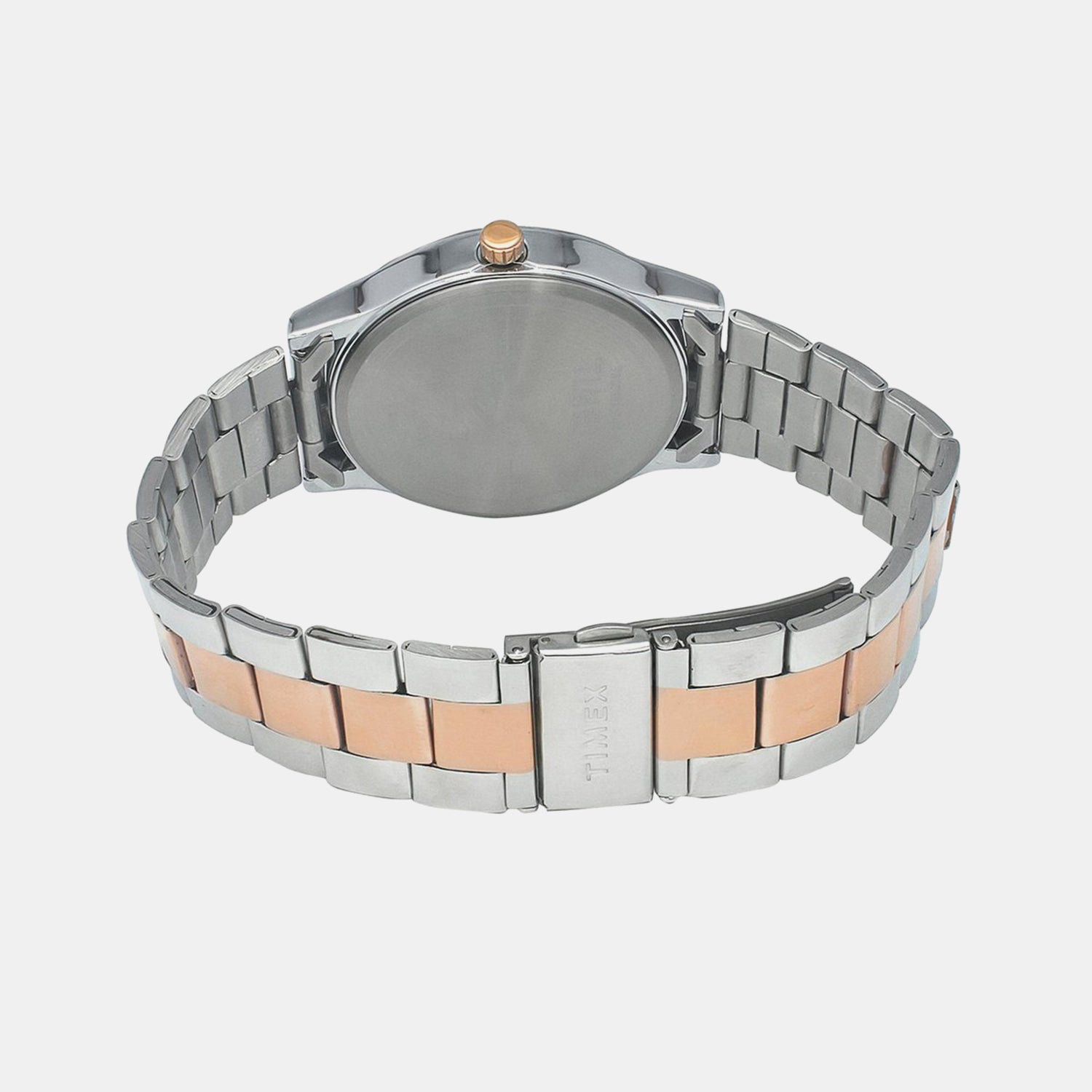 Fashion Men Quartz Black Dial Analog Stainless Steel Watch TW0TG8305