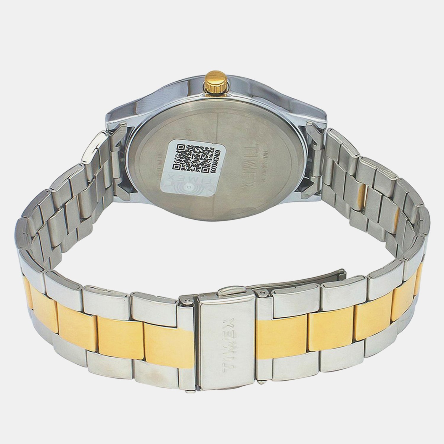 Fashion Unisex Quartz Black Dial Analog Stainless Steel Watch TW0TG8307