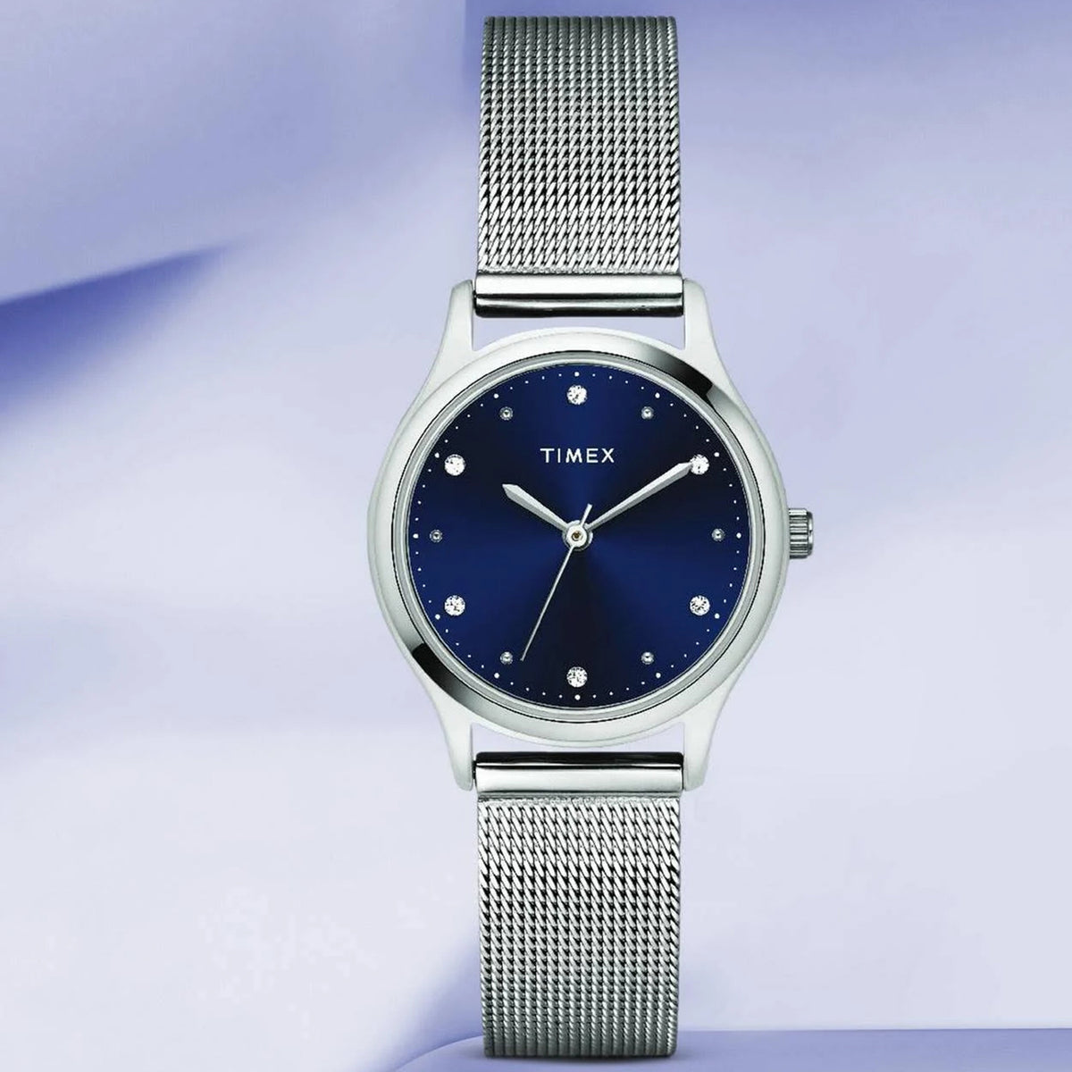 Trendline Women Quartz Blue Dial Analog Mesh Watch TW0TL8707