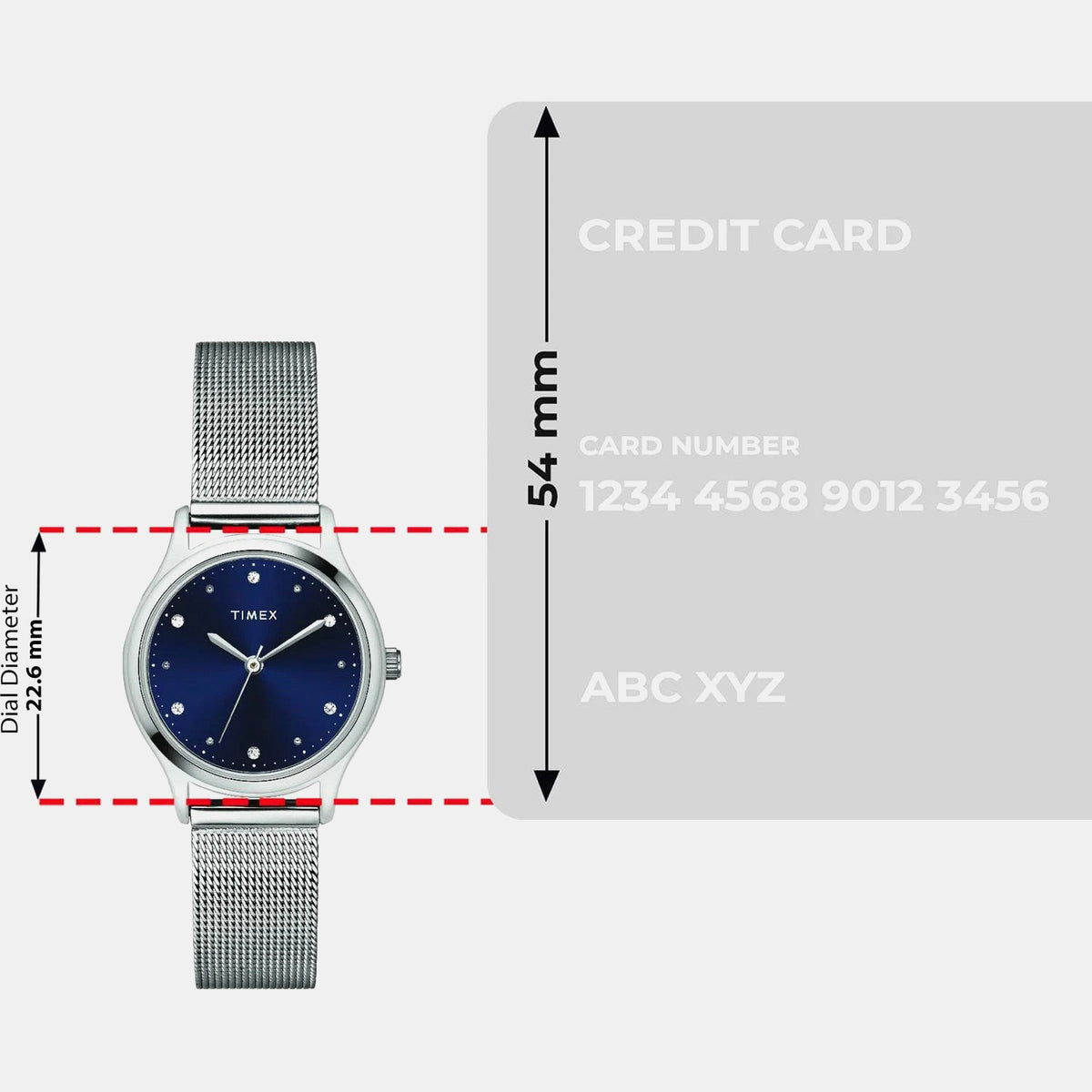 Trendline Women Quartz Blue Dial Analog Mesh Watch TW0TL8707