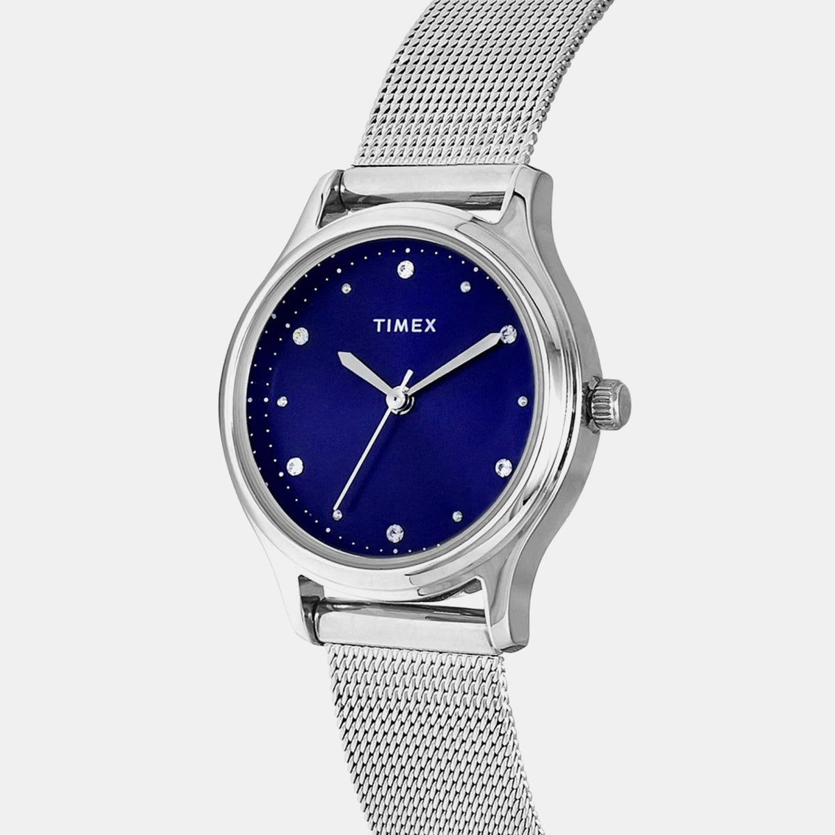 Trendline Women Quartz Blue Dial Analog Mesh Watch TW0TL8707