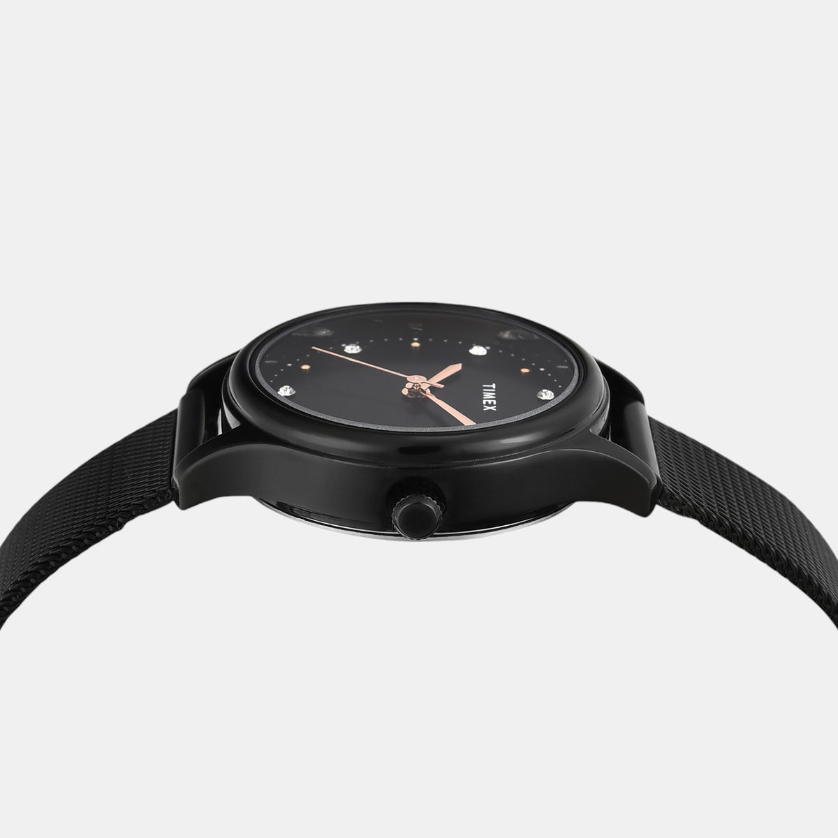 Trendline Women Quartz Black Dial Analog Mesh Watch TW0TL8716
