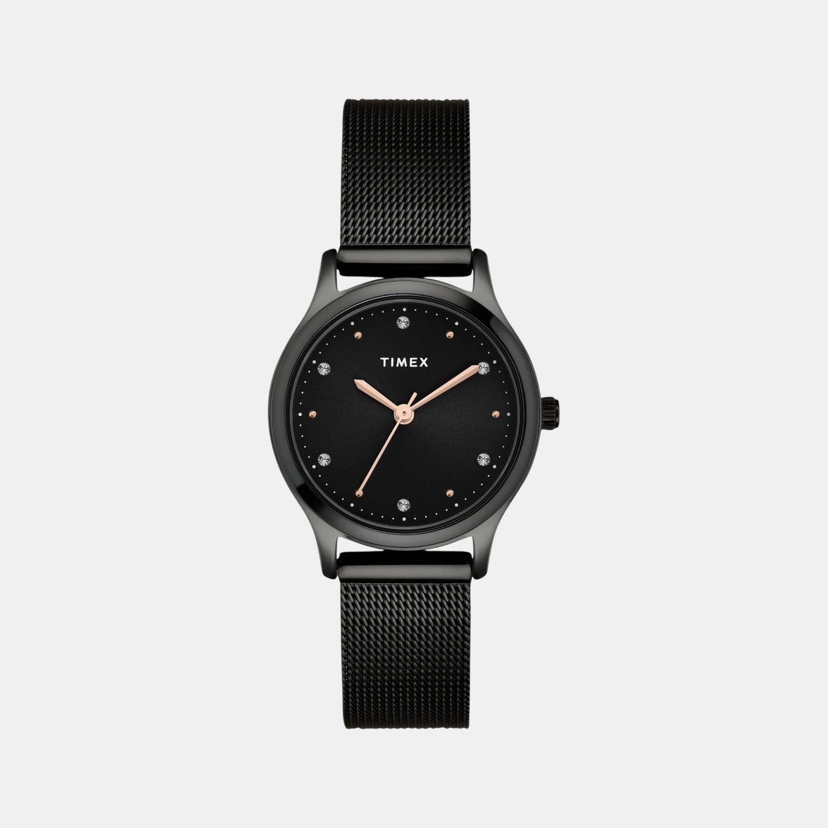 Trendline Women Quartz Black Dial Analog Mesh Watch TW0TL8716