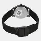 Fashion Women Quartz Black Dial Analog Stainless Steel Watch TW0TL8716