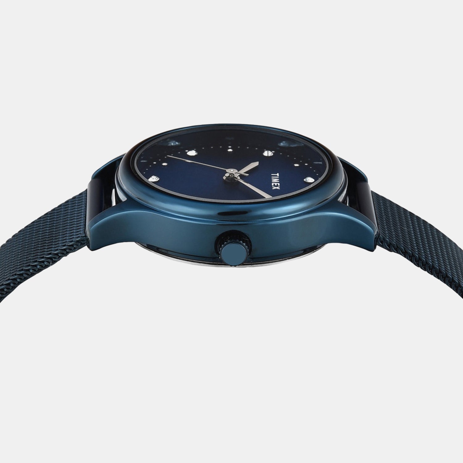 Fashion Women Quartz Blue Dial Analog Mesh Watch TW0TL8717