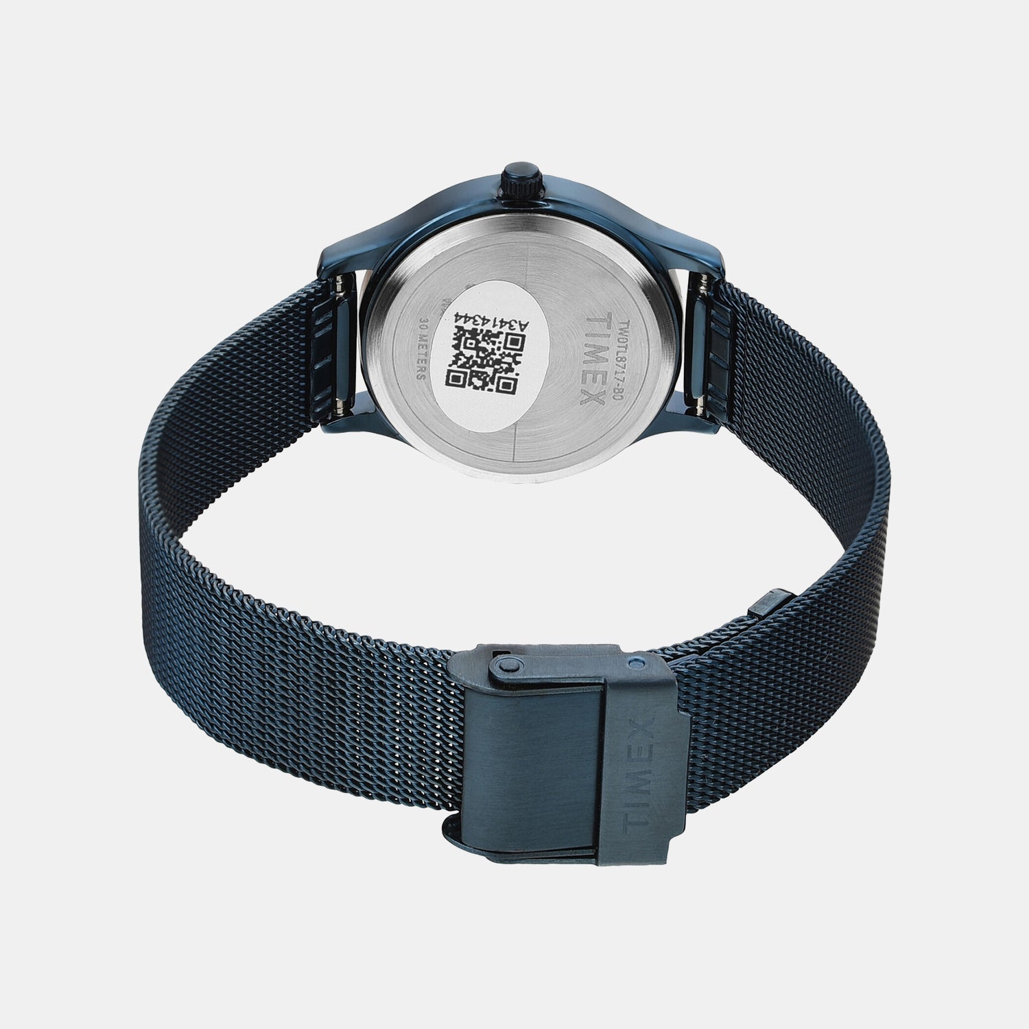 Fashion Women Quartz Blue Dial Analog Mesh Watch TW0TL8717