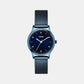 Fashion Women Quartz Blue Dial Analog Stainless Steel Watch TW0TL8717