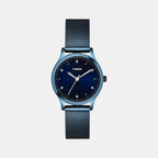 Fashion Women Quartz Blue Dial Analog Stainless Steel Watch TW0TL8717