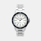 Men Quartz White Dial Analog Stainless Steel Watch TW2U10900UJ