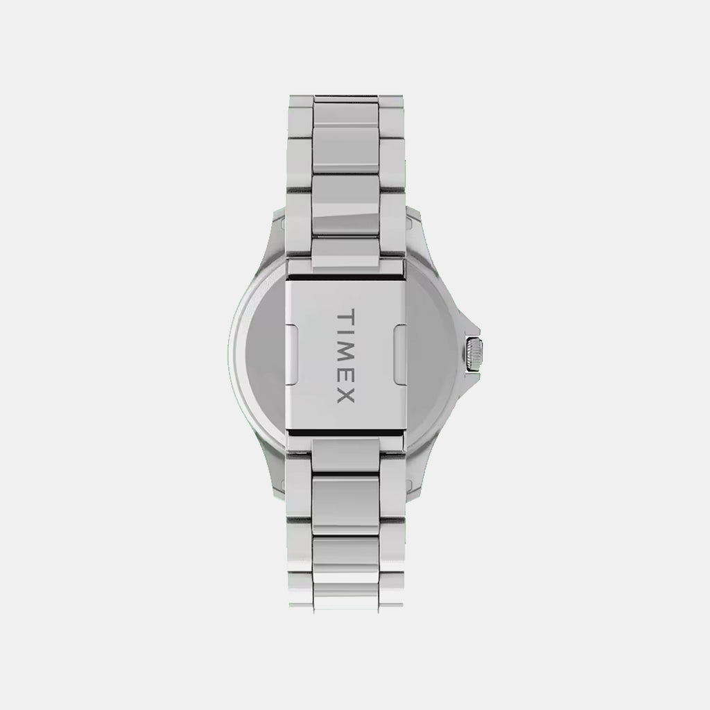 Men Quartz White Dial Analog Stainless Steel Watch TW2U10900UJ