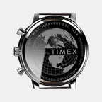Men Quartz White Dial Analog Leather Watch TW2U38800UJ