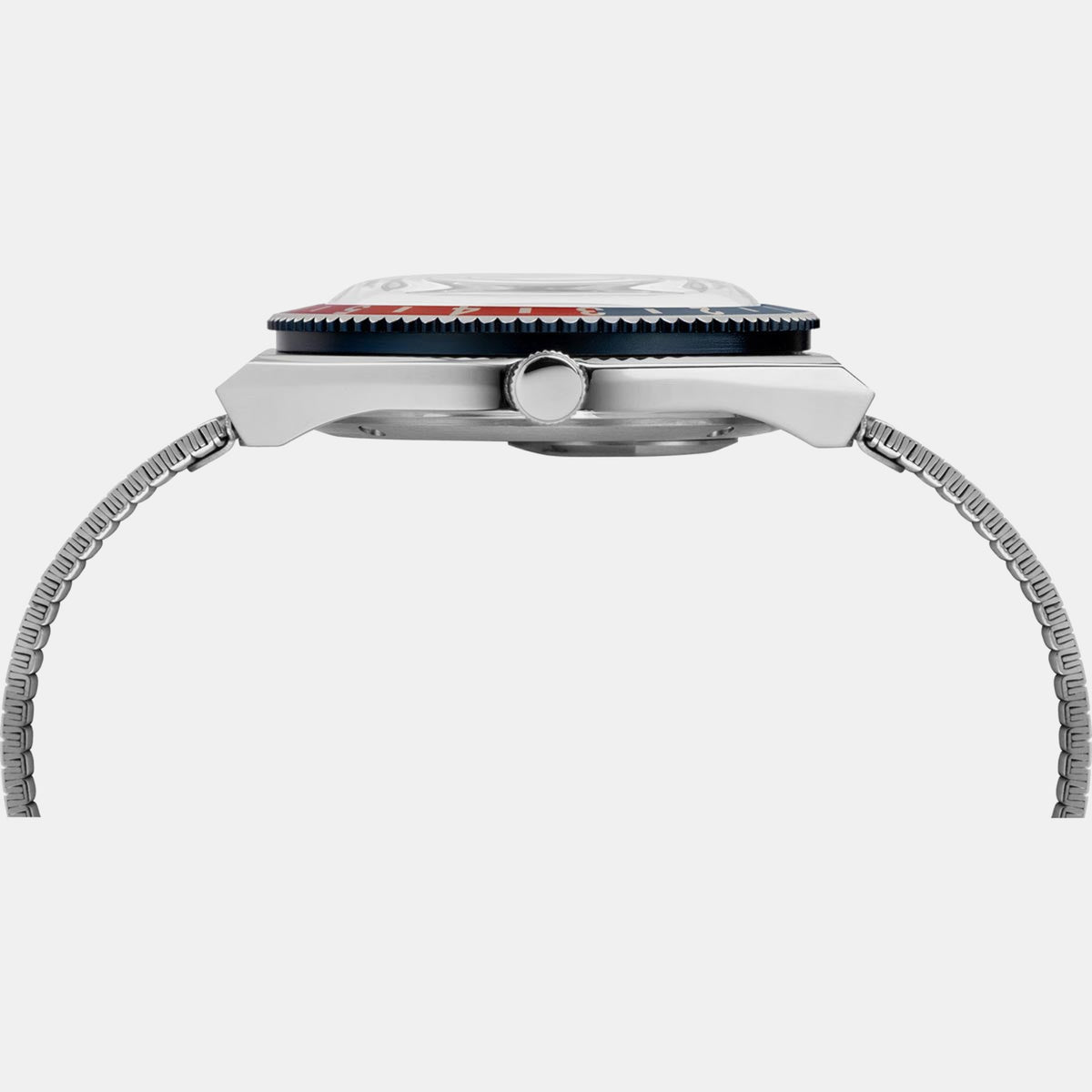 Q Timex Men Quartz White Dial Analog Stainless Steel Watch TW2U61200U9